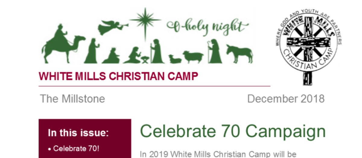 Millstone E-Newsletter December 2018